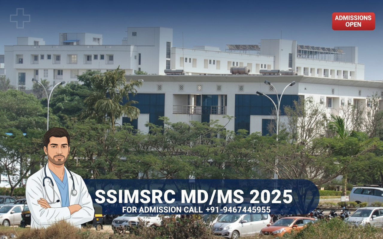 SS Institute of Medical Sciences and Research Centre (SSIMSRC) Davangere PG(MD/MS) : Admission 2025 ,Fees Structure ,Seat Matrix ,Courses Offered ,Cutoff ,Counselling ,Contact